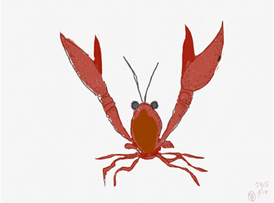 アメリカザリガニトリミング