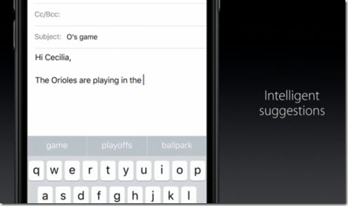 ios10 QuickType