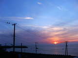 モッタ海岸温泉からの眺め(夕陽)