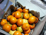 大量の果物
