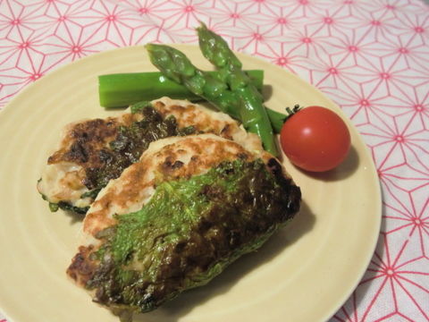 鶏つくねのシソ巻き