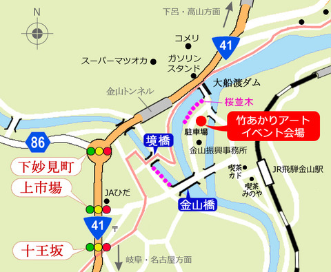 竹あかりアート会場