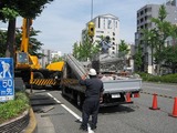荷揚げ準備中