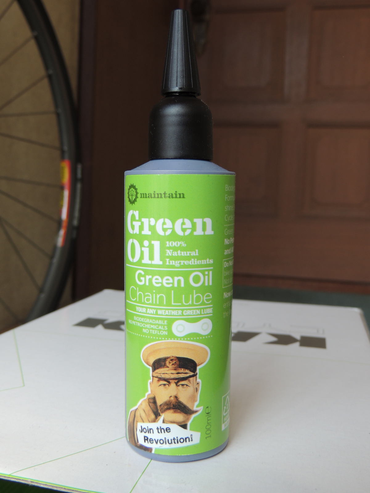 green oil bike lube