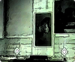 午前三時、幽霊画に宿った怨霊が掛け軸を動かす