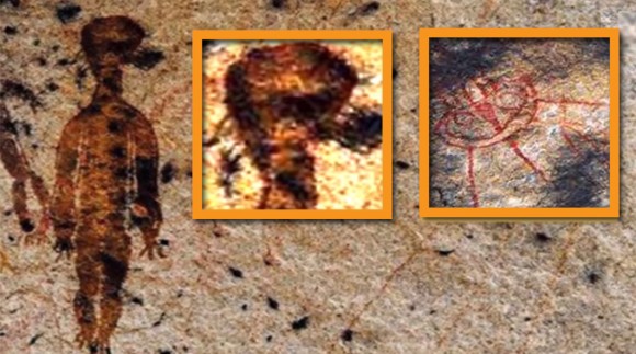 1万年前に描かれた洞窟の壁画は宇宙人なのか？NASAに調査を依頼（インド）