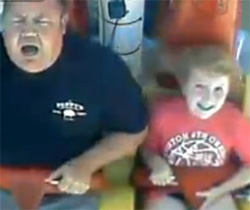 娘と一緒にジェットコースター、お父さんの方がヤバかった。