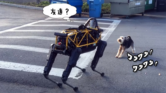 誰よりも犬らしく。ボストンダイナミクス社のあの犬ロボットが、本物の犬とご対面