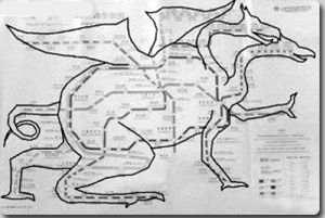「上海地下鉄の驚くべき秘密」、路線図に現れるドラゴン