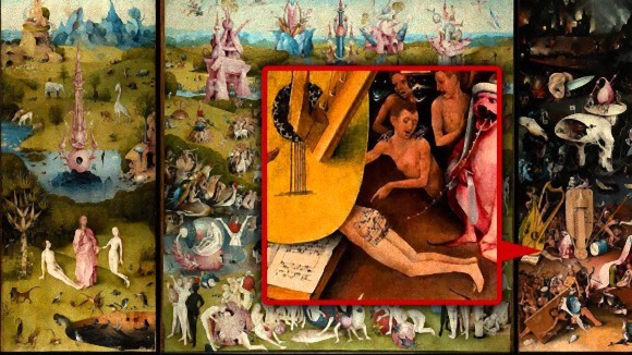 これが500年前の地獄の響きだ！『快楽の園』の地獄編に描かれたお尻の楽譜から音楽を再現
