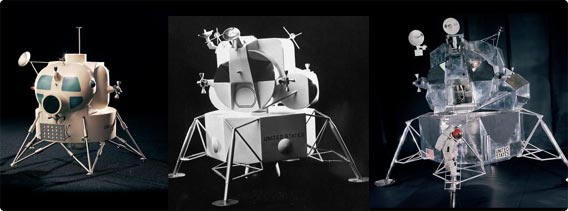 魅せられるフォルム：、歴史上初めて人類を月面に到達させたアポロ11号の模型の歴史