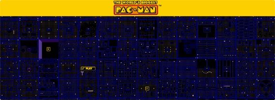 ステージ数は無限大！史上最大のパックマンゲームサイトが登場「The World's Biggest Pac-Man」