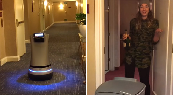 思い描いていた未来が既に来てた！ルームサービスロボットが闊歩して望みの物を持ってきてくれるホテル