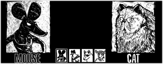 動物たちの熱いバトルをストリートファイター風に演出した手描きアニメーション