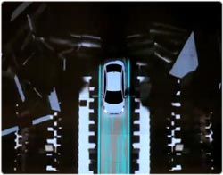 車をビルの壁に吊るし上げ撮影されたヒュンダイのプロジェクションマッピング映像が凄い