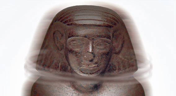 怪奇、ひとりでに回転する約4000年前の古代エジプト像