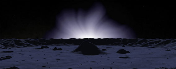 天文学が好きなアーティストが実際の宇宙画像に空想世界を重ねた「太陽系惑星の日の出・夜明け」