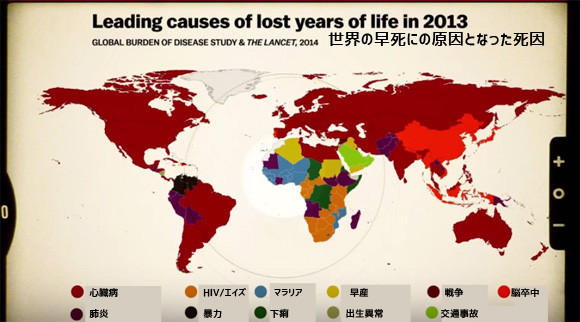 ドリフト走行が原因の国も！生まれた国でこんなに違う、各国別早死の主要な原因