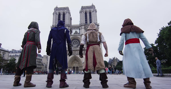 何これちょっとかっこいい。4人のアサシンがパリを舞台にパルクール、「Assassin’s Creed Unity」の実写的ムービーがファンによって公開