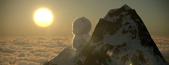 ほっこりほのぼの、巨大モフモフ生物の地球一周ショートフィルム「not over」