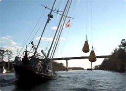 橋だ！ぶつかる！！でも大丈夫。俺たちにはこの手があるぜ。