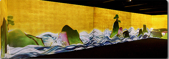 温暖化による海面上昇を体験できる映像『百年海図巻』