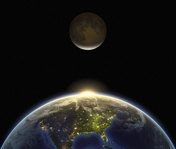 地球の引力が月の表面に無数のひび割れを作っていることが判明（米研究）