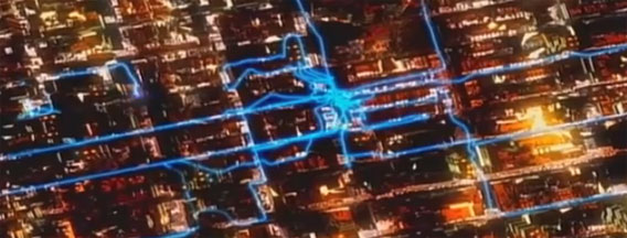 ピザぴゅんぴゅん！米ニューヨークのピザの宅配ネットワークを視覚化した映像