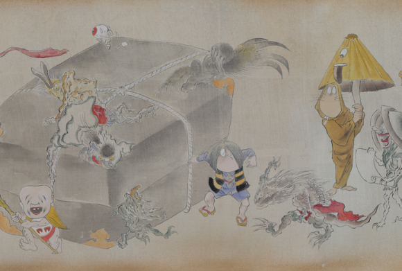 ゲゲゲ妖怪が日本画にしっくり馴染んでる！いにしえの絵師と「ゲゲゲの鬼太郎」のコラボが秀逸