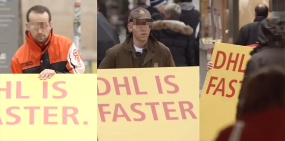 なるほどそうきたか！宅配便 「DHL」 の傍若無人な広告プロモーションが面白い。