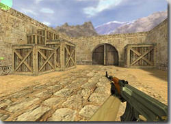 リアル世界をシューティングゲームビジョンに変えることができるメガネ「FPSメガネ」型紙