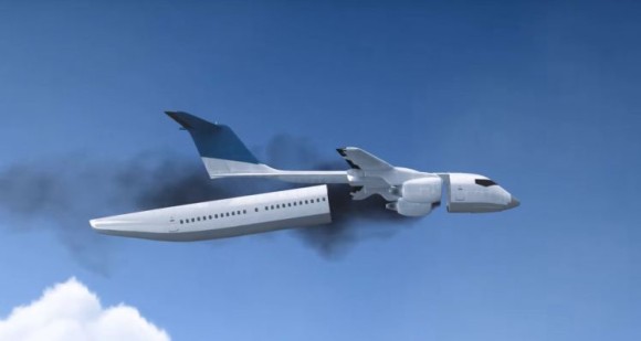 ロシアが開発中の飛行機事故から乗客を守る機体分離型旅客機が更なる進化を遂げた！