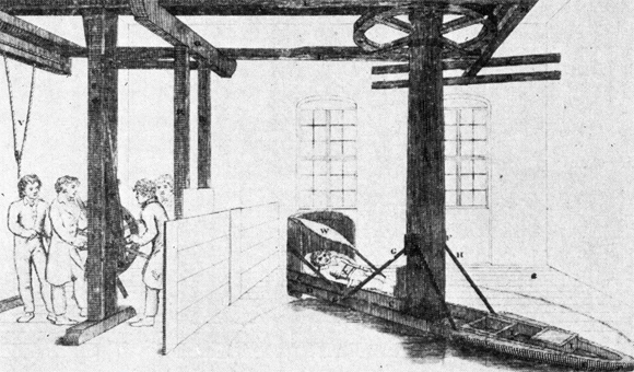 19世紀、精神疾患患者の治療に使われた遠心分離機