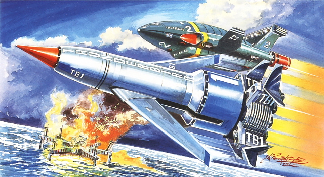 1960～1980年代、プラモデルの箱絵、SF空想科学イラスト | V:理