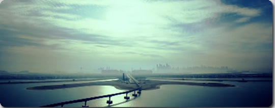 ドバイの空、5日間を早回しで