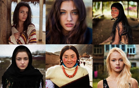 美しさの多様性。世界41地域の美女たち