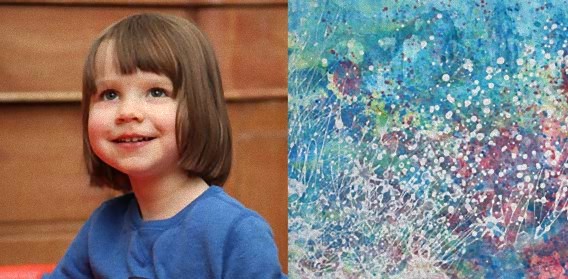 自閉症の3歳少女の描く絵に世界が絶賛