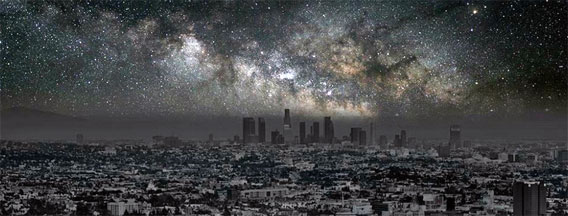 圧巻！都市の明かりを全て消したら夜空がこんなにも星で満ち溢れていた「星空都市」