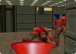 オンラインゲーム「DOOM」内でブブセラを使って地獄の悪魔達たちを皆殺しにしてしまうという驚愕の映像