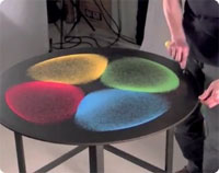 【動画】音が見える？音に反応して砂が描く神秘の模様「音の万華鏡」