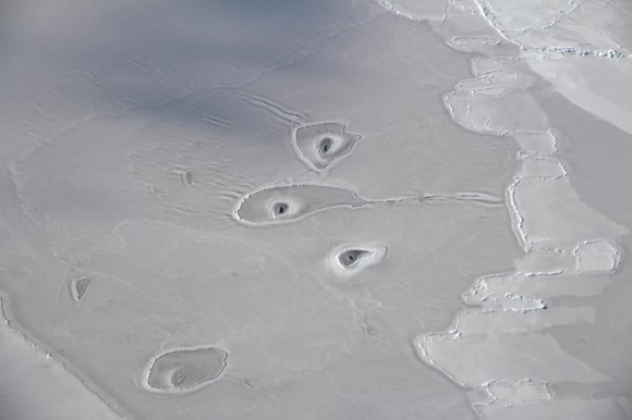 NASAも首をかしげる。北極の海氷にぽっかりと開いた謎の穴（北極）