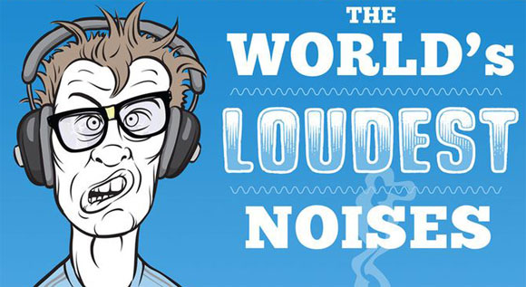 世界最大の騒音を聴いてみよう！最大から最小まで36の騒音が聴ける「オーディオ・インフォグラフィック」