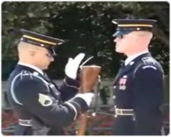アーリントン国立墓地の護衛兵の交代風景が凄い！！