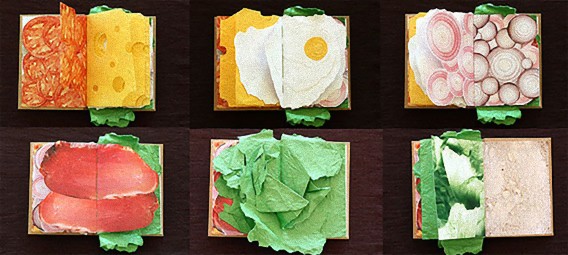 本が丸ごとサンドイッチ！おいしそうな具材が詰まったサンドイッチブック