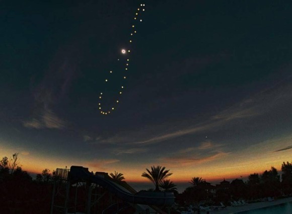 太陽が1年かけて上空に描く大きな8の字、「アナレンマ・パターン」