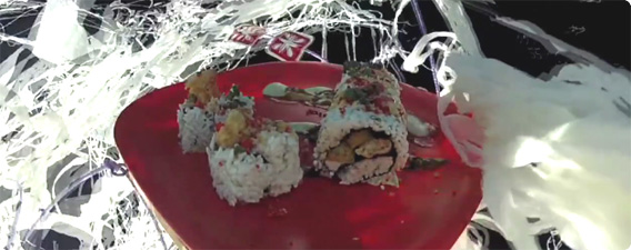 2012年宇宙の旅、ただし寿司、しかもカリフォルニアロール