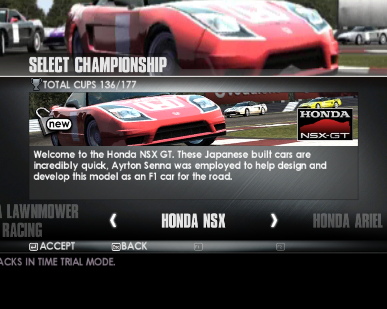 Race driver 3 honda unlock #4