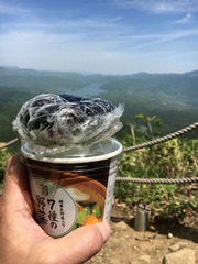 裏磐梯を眺めながら朝食