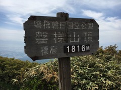 磐梯山標高1816m