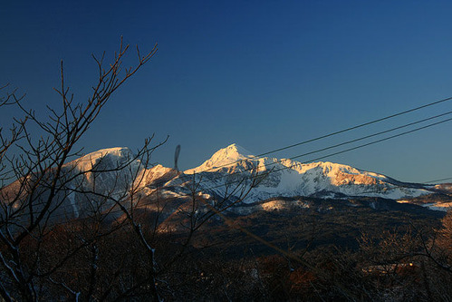 磐梯山朝焼け